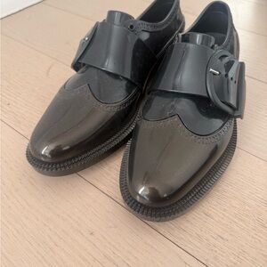 Melissa Black Patent Loafers